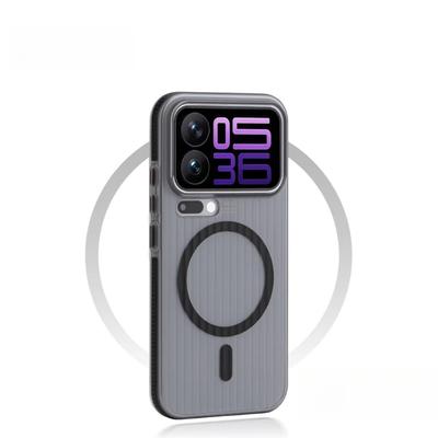 Case For Xiaomi 17 Pro Max Luxury Matte Luggage Stripes Skin Feel For Magsafe Magnetic Phone Cover For Mi 17Pro 5G Shell Bumper