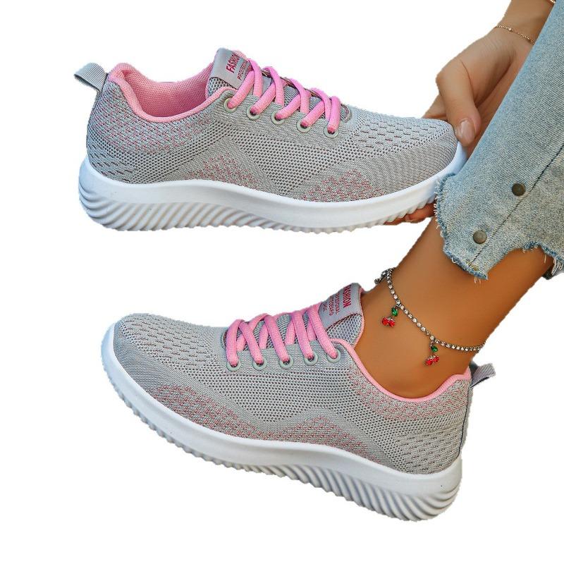 Women's Lightweight Running Shoes - Soft Sole Casual Sneakers for Spring/Summer, Fashion Slip-On Walking Shoes