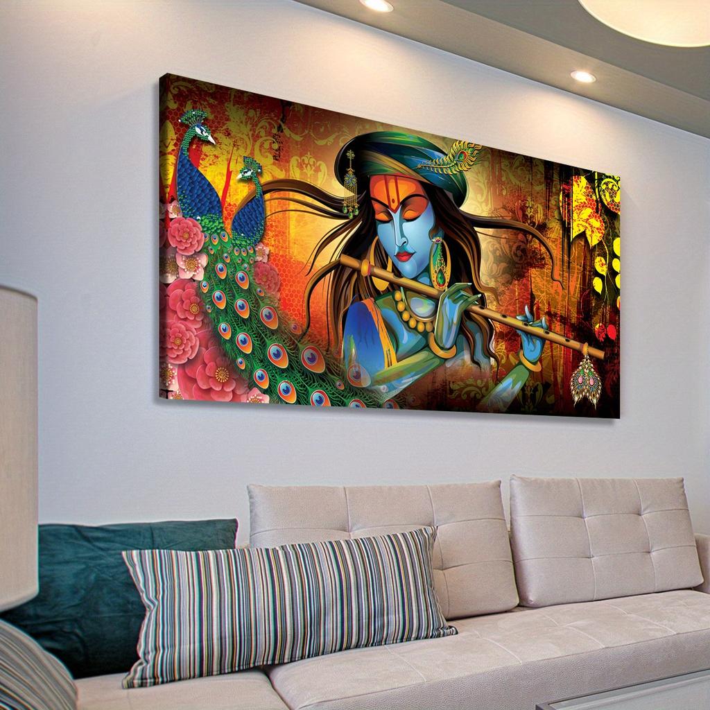 Indian Religion, God Canvas Wall Art, Unframed Religion Wall Art Prints for Living Room and Bedroom Decortion