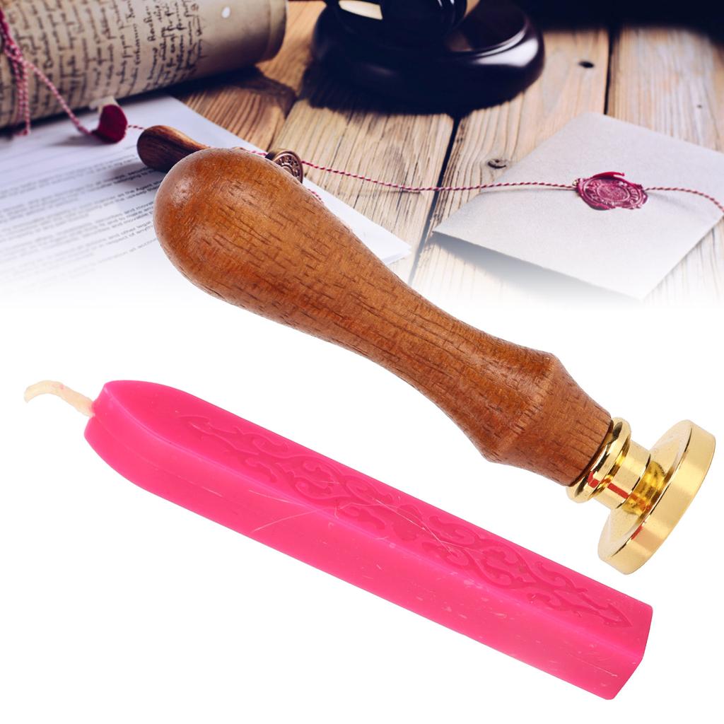 Wax Seal Stamp Kit Clear Pattern Simplicity DIY Classic Sealing Kit for Envelopes Invitations Weddin