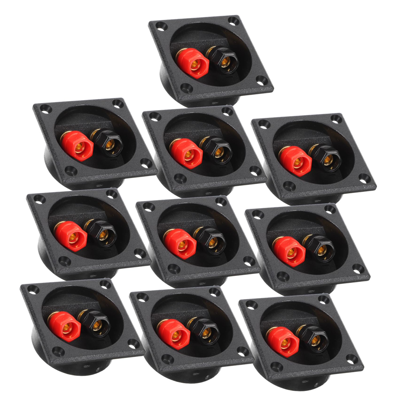 

10 Subbox Terminals Speaker Box Terminal Board for Car 5.7 x 5.7cm чёрный