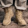 Large Size Military Boots Outdoor Men's Boots Wading Shoes High Top Hiking Boots Wear-resistant Cold Hiking Shoes