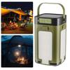 Solar Camping Lantern Foldable Camping Light Waterproof Rechargeable Lantern LED Tent Light for Camping Hiking Fishing Emergency