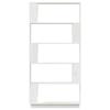 VidaXL Bookcase-Room Divider White 80x25x163.5cm Solid Pine 814065