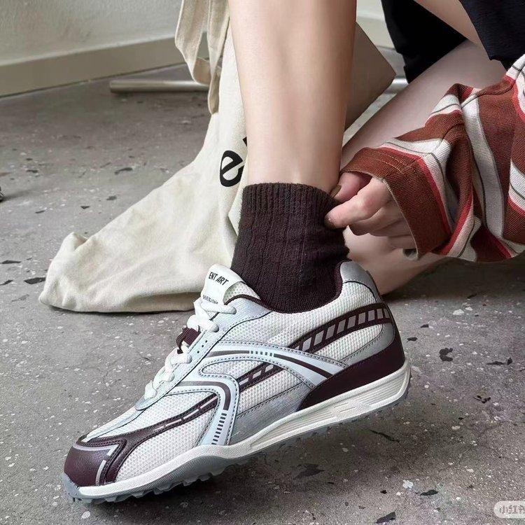 Leather platform Forrest Gump shoes women's autumn 2025 new mesh breathable and lightweight running casual jogging sports shoes