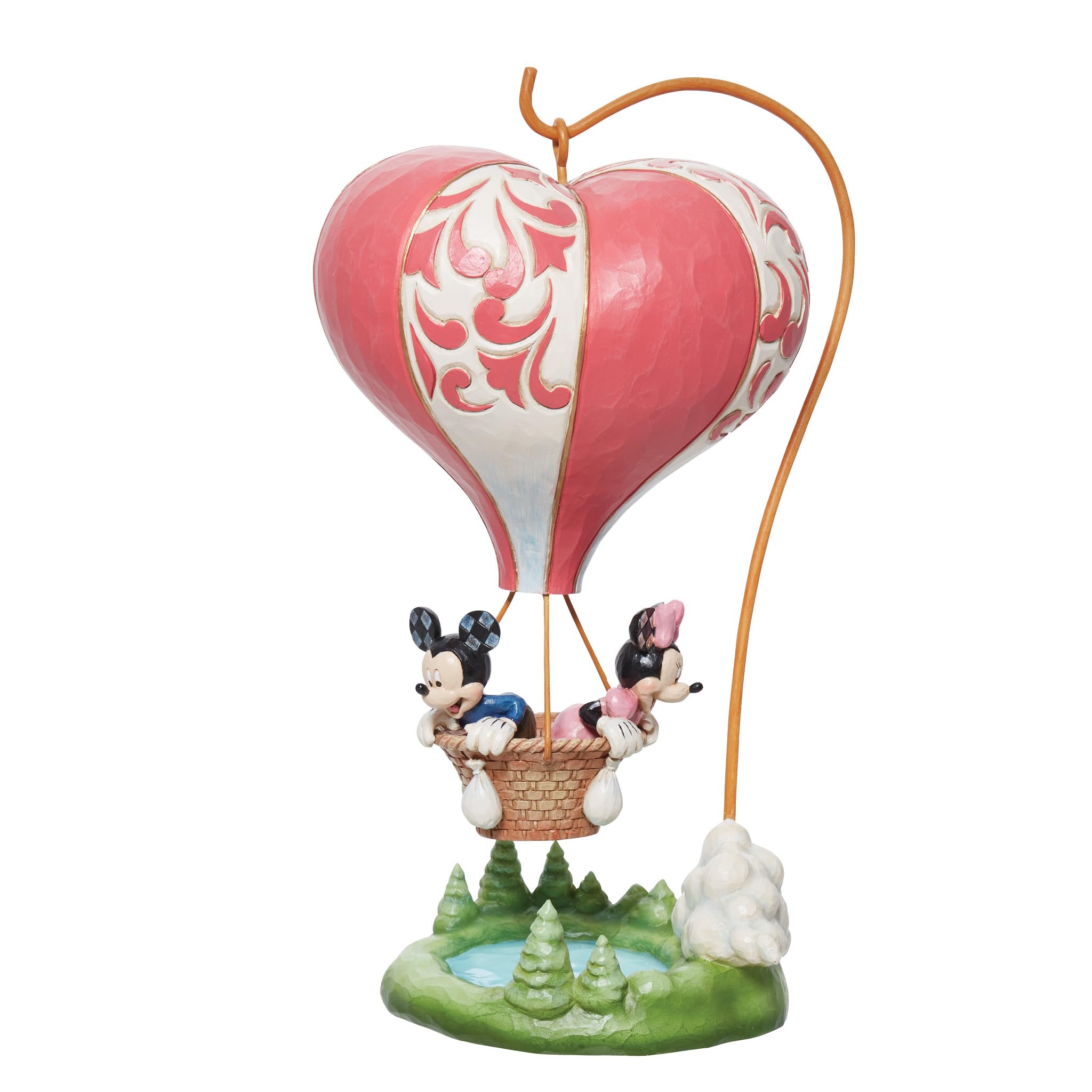 

Enesco Disney Traditional Mickey Minnie Heart Air Ball Figures Tall & 9.5