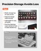 VEVOR Crowfoot Wrench Set, 3/8" Drive, 22-Piece Metric and SAE Size Crows Foot Wrenches, Cr-Mo Alloy Steel, with Storage Tray