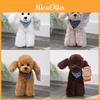 Plüsch Pudel Hund Stofftier Spielzeug Mit Blumenmuster Schal Design Für Kinder Geschenk Und Sammlung