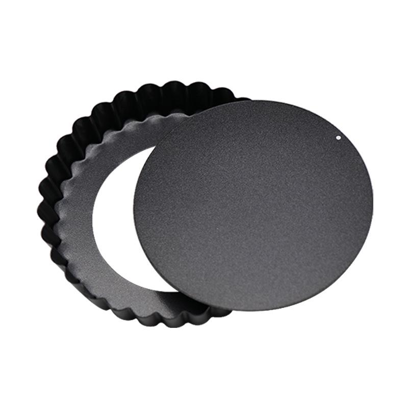 Movable Bottom Carbon Steel Chrysanthemum Tart and Pie Pan, 3/4/5 Inch Egg Baking Molds