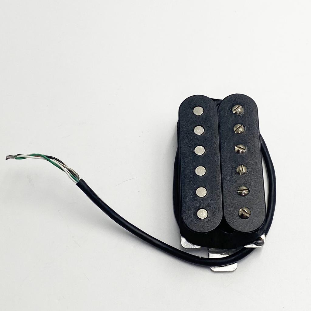 Micro Doublebobinage Guitare Électrique Série 5 Aluminium-Nickel-Cobalt 4 Conducteurs Doublebobinage Noir 50 mm × 52 mm