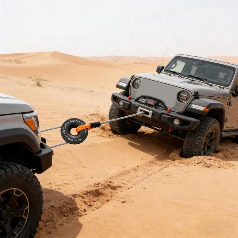 Strong Machined Adventure Tow Hook Works With Winch Lines And Flexible Attachments