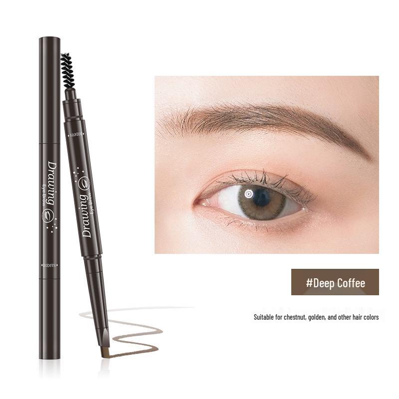 BoBeni Ultra-Fine Double-Ended Long-Lasting Waterproof Smudge-Proof Eyebrow Pencil for Natural Definition