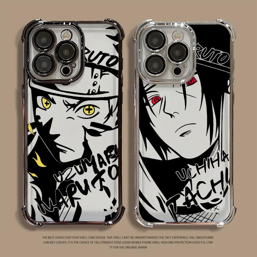 Anime NarutoS SasukeS Plating Phone Case For Xiaomi 15T 15 14 13 Poco M7 F7 F4 F5 X7 X6 X5 X3 Pro Ultra 4G 5G Anti Fall Airbag