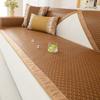New Chinese Retro Sofa Mat Cushion Cool And Breathable Summer Straight One-Piece Rattan Mat Sofa Cushion