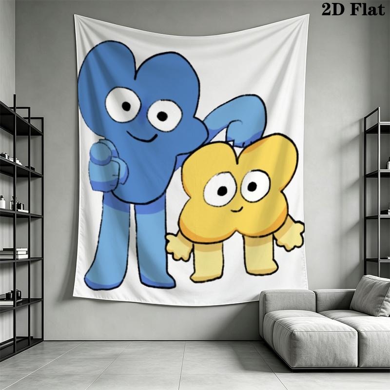 BFDI Wandteppich Ästhetisches Wandbehang Gedruckter Stoffdecke Dekorative Wandteppiche für Schlafzimmer Wohnzimmer Heimdekoration