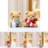 Adorable Plush Toy Scarf Bear Cute Stuffed Animal Doll Gift For Weddings Or Collectibles