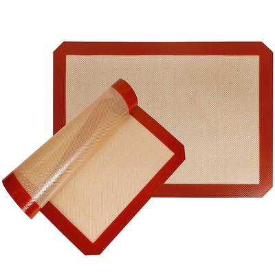 LMETJMA Silikon-Backmatte, antihaftbeschichtet, wiederverwendbar, Silikon-Gebäck-Backmatte, lebensmittelecht, Flüssigsilikon-Backmatten KC0474