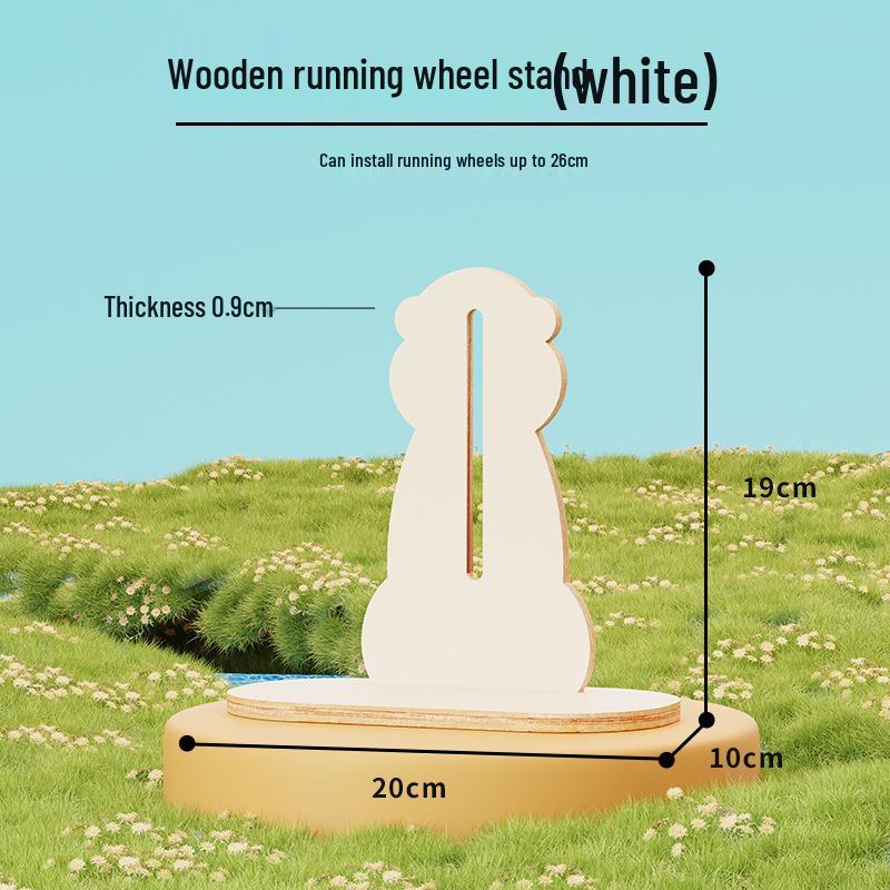 Большое бесшумное колесо для золотистых хомяков - Игрушка для питомца и аксессуар для клетки