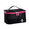 Square Shape Large Capacity Handbag Fashion PU PU Leather Makeup Bag Portable Handheld Toiletries Bag
