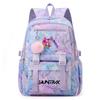 Cute Cartoon 26 English Letters Printed Backpack Schoolbag for Teenager Student Girl Boy Bookbag Large Capacity Waterproof Travel Bag Mochila