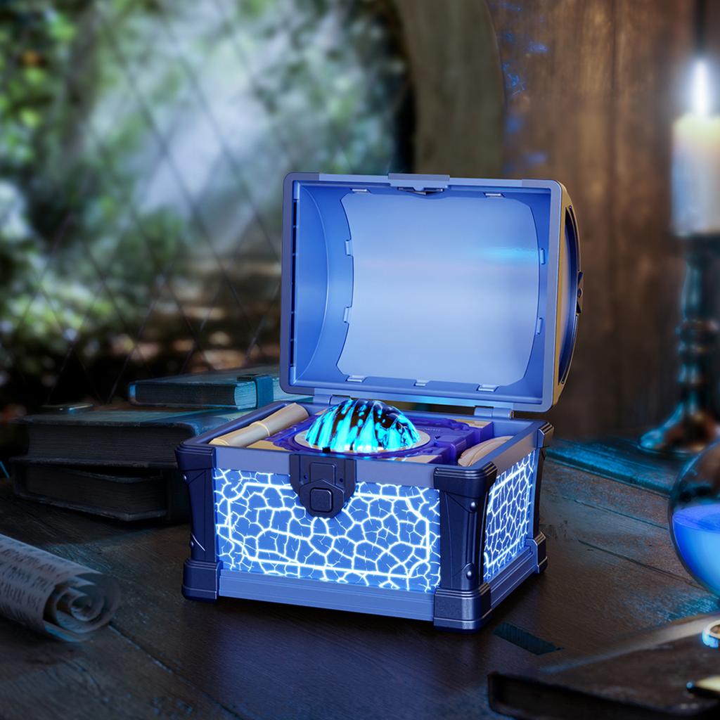 Cool Pirate Treasure Nightlight with 8 Colors Northern Lights Projector Auto On/Off Lid Cool Pirate Decor for Kids Bedroom Gifts
