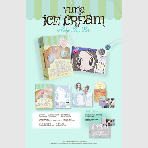 YUNA (ITZY) - 1. Mini-Album [Ice Cream] MINI-TASCHE Version. (MD-Ver.)