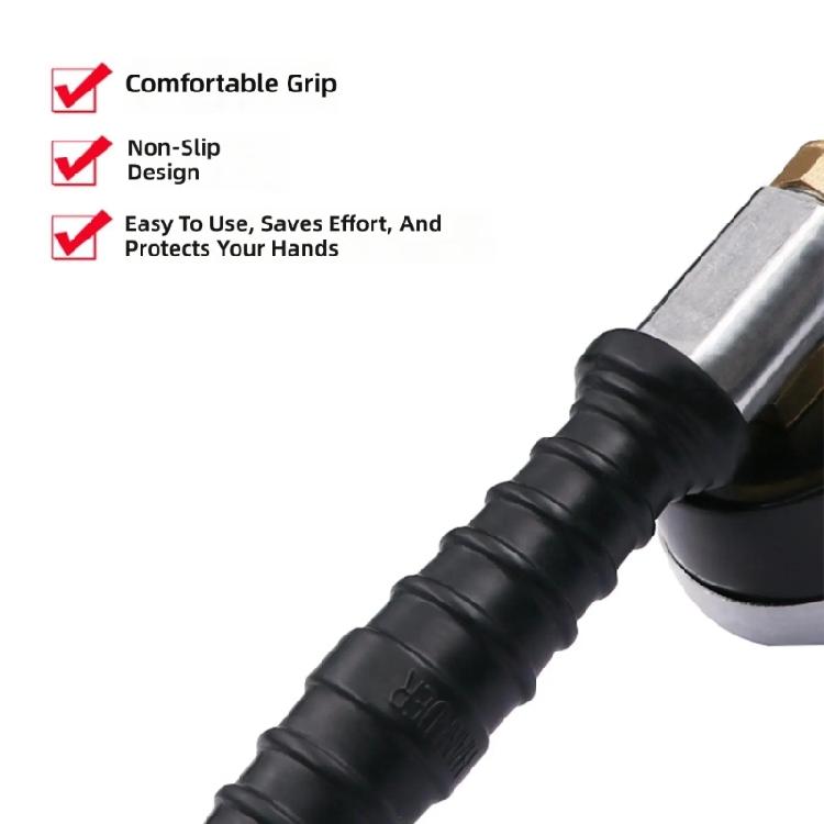 High Precisions Tire Inflator With Metal Nozzle And Pressure Gauge Perfect For Commercial Vehicle Maintenance