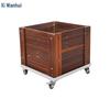 Xiwanhui Outdoor Wooden Planter Box with Wheels