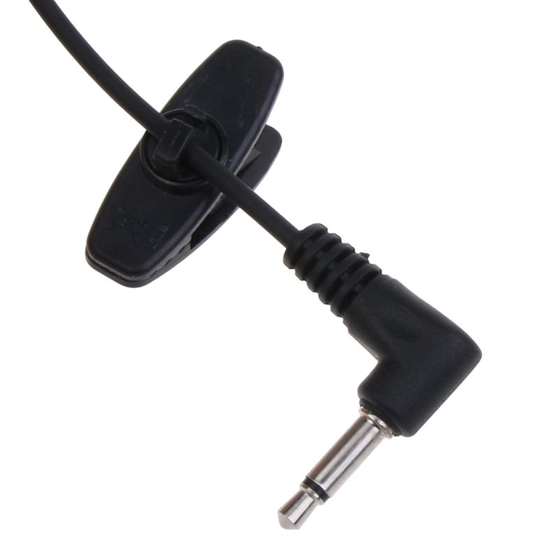 D-shaped Headphone Receiver/Listen Only 3.5mm Headset Earpiece Fitting Right/Left Ear Suitable for Walkie-Talkie ABS