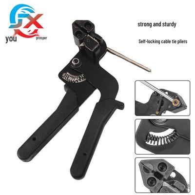Stainless Steel Self-Locking Zip Tie Tool and Cable Cutter for Marine Use