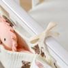 Baby Crib Organizer Cot Caddy Bed Storage Bag 2 Pockets Bedside Hanging Diaper Pure cotton Organizer for Diapers Toys Clothing