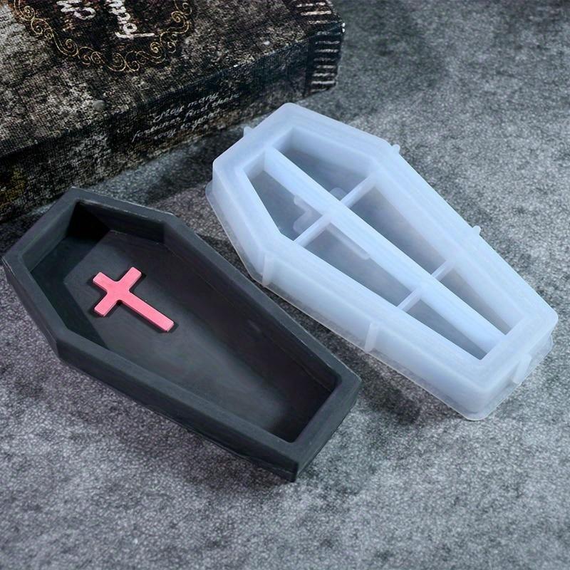 DIY Drop Glue Mold Halloween Series Ghost Pumpkin Tray Silicone Mold Gypsum Storage