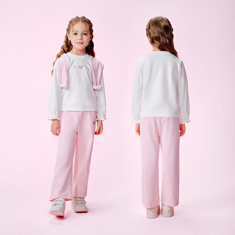 PawinPaw Cartoon Bear Girls' Loose Long Sleeve T-Shirt