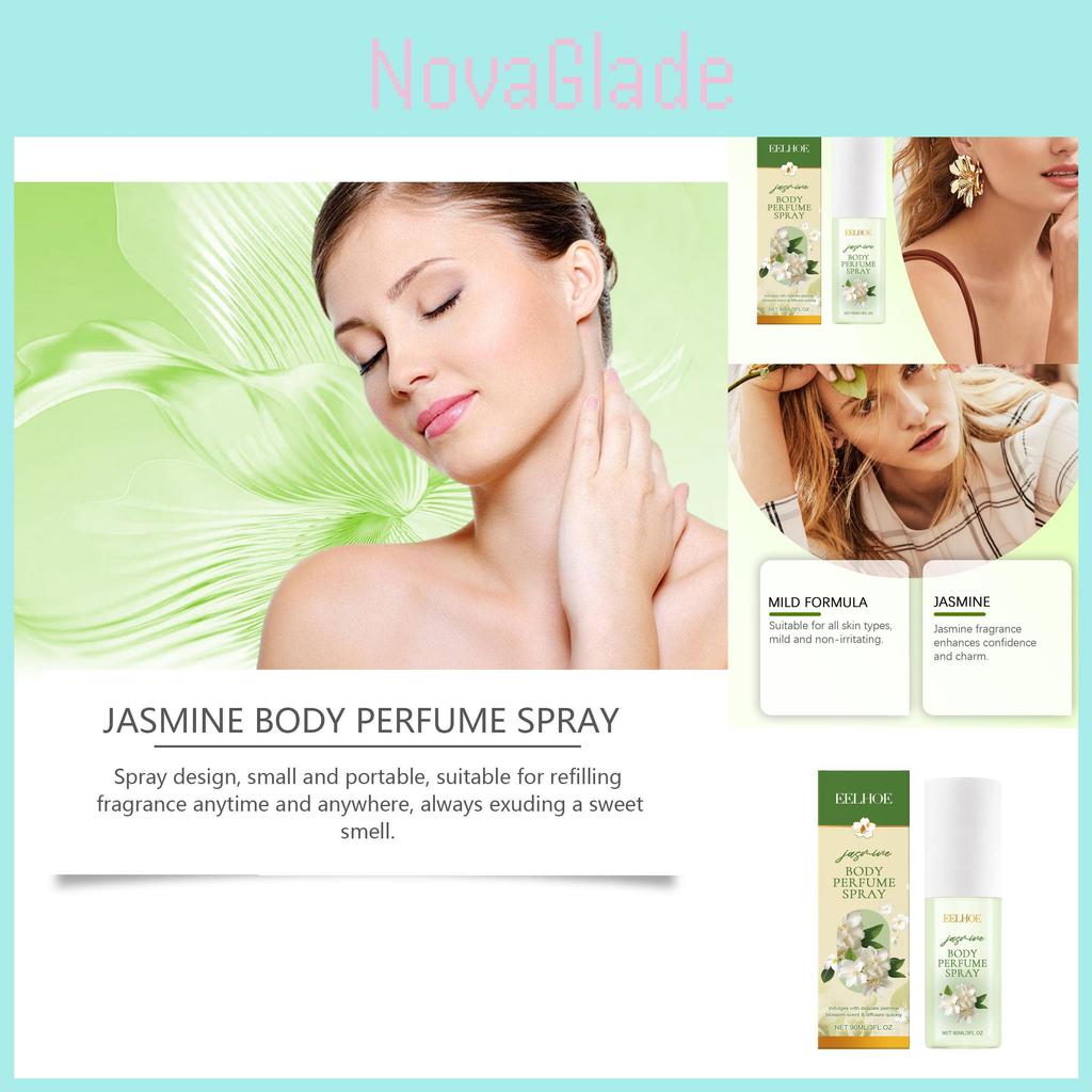 Eelhoe Jasmine Body Spray Fragrant Hydrating Mist With Refreshing And Elegant Scent For All Skin Types