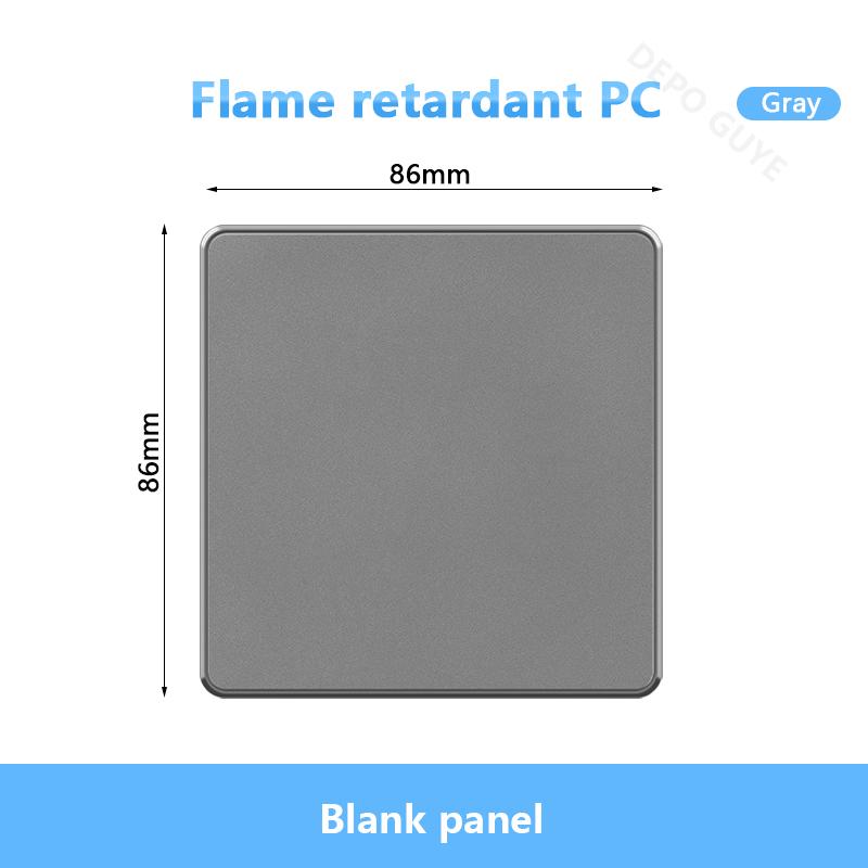 

UK 13A з USB Type-c 18W Швидка зарядка Настінна розетка, Універсальний настінний вимикач світла Dual USB Електрична розетка AC110-250V