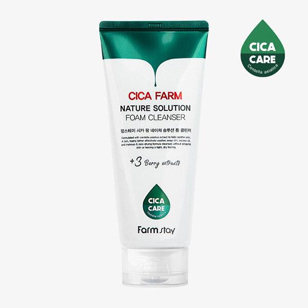 Farmstay_Cica Farm Nature Solution Cleansing Foam 180ml Cica Farm Nature Solution Cleansing Foam 180ml