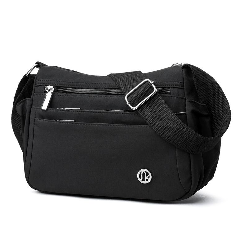 Middle-aged Mother's Bag - Simple and Lightweight Zipper Bag with Large Capacity, Single Shoulder Crossbody Bag