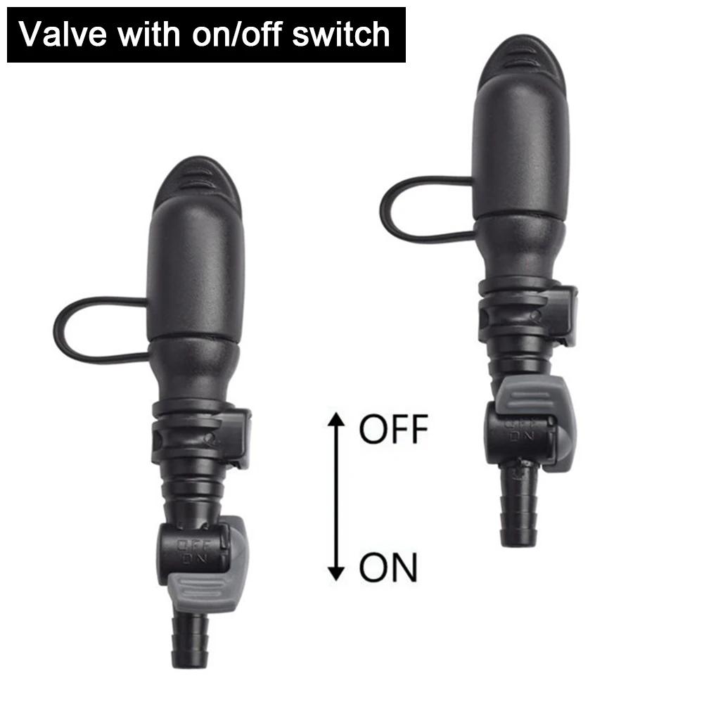 Hydration Bags Bite Valve Mouthpiece Replacement 9mm Diameter with Cover Nozzle Connector for Cycling Sports Bladder Water Bag