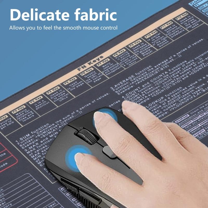 Tappetino Mouse per Tastiere Grandi con Scorciatoia Word Excels per Uso Ufficio e Gaming Impermeabile