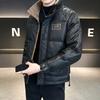 Warme Herren-Daunenjacke mit Kapuze Winter-Oberbekleidung Lässiger Business-Stil Lange Länge 76-80% Weiße Ente