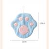 Hand Towel Can Be Hung Up Cat Footprints Cartoon Animal Hand Towel Cleaning Tables Washing Dishes Adult Hand Towels Quick Drying Towel