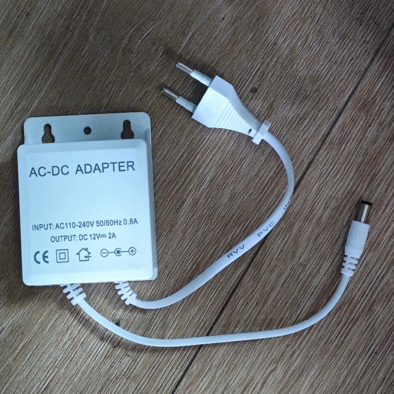 1 Piece Waterproof Power Adapter Dc12V 2A Eu Plug For Cctv Security Surveillance Ahd Camera Charger Nvr Dvr Input Ac100V-240V