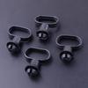 Beler 4Pcs Universal Black Rubber 5.5x4.1 Cm Front Mudguard Speedometer Cable Guide Holder for Motorcycle