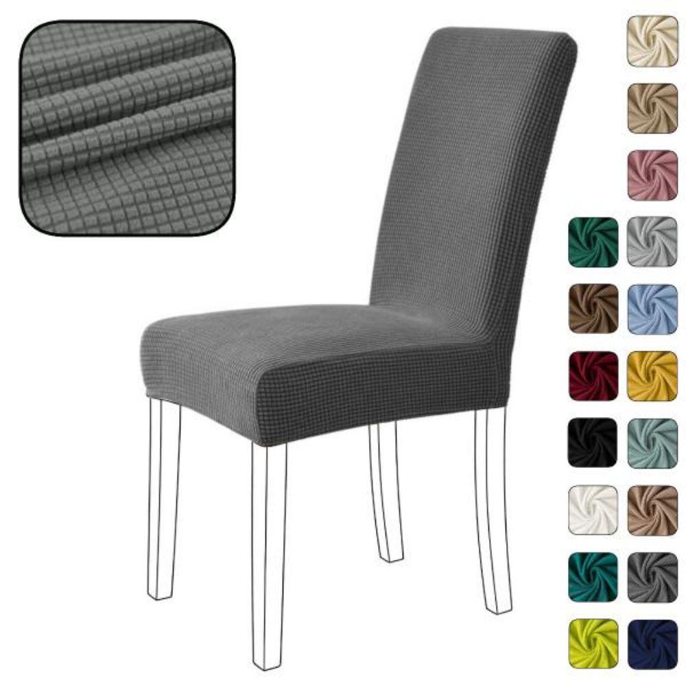 Universal Dining Table Chair Cover High Elastic Chair Dustproof Cover  for Dining Room Home Decor