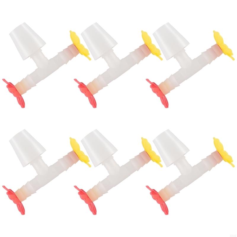 6pcs Hummingbird Feeders Tube LeakProof Replacement Part Flower Tips For Garden HX6C