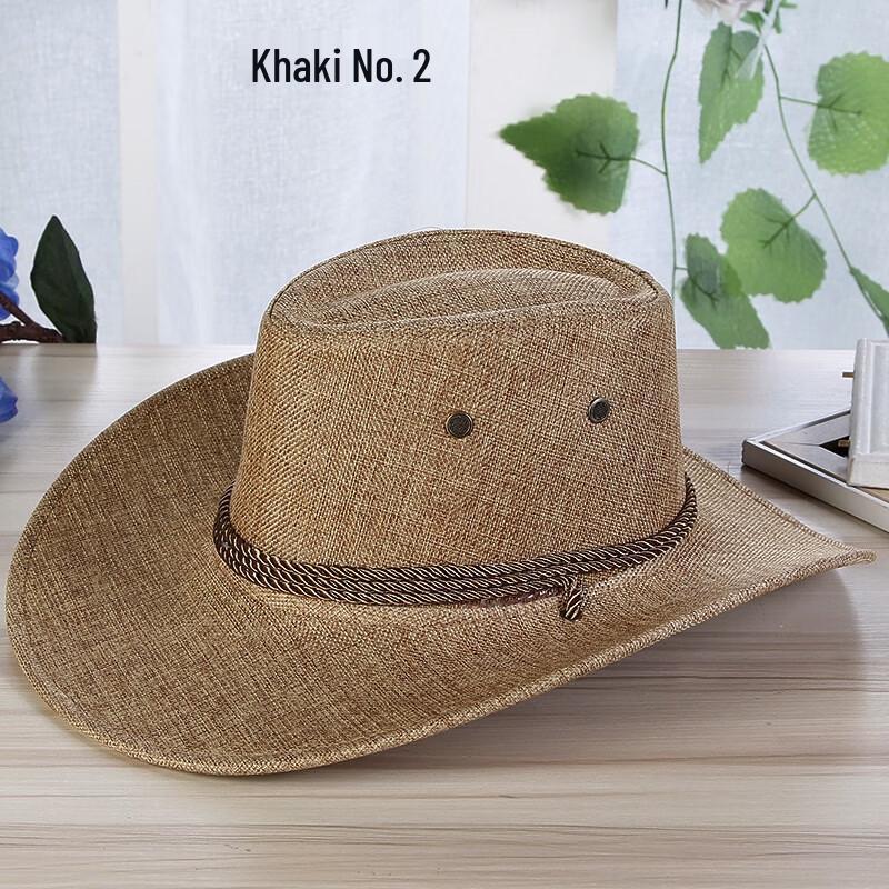 Linen Straw Cowboy Sun Hat (2-Pack)