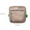 Mesh Collection Square Fresh Marks Pouch, Green, MSH-PO23-GN
