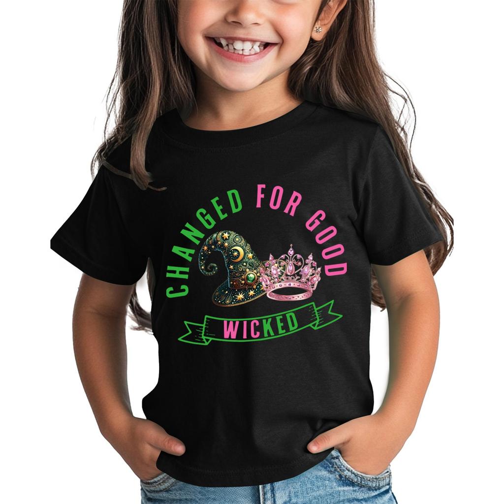 Kinder T-Shirt Jungen Mädchen Bedruckt Farbe Kurzarm Lockerer Schnitt Pullover Tops