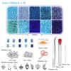 14000 Stück Tschechische Glas-Samenperlen Gürtel Box-Set Charm Perlen für DIY Ohrring Armband Halskette Schmuckherstellung Zubehör Kits
