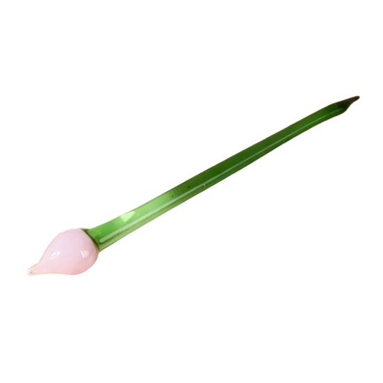 Mini Glas Blumen Dekoration Handgeblasen Kunstkristall Pflanzen Kleine Blumenvase Schmuckstück für Muttertag Geburtstagsgeschenke